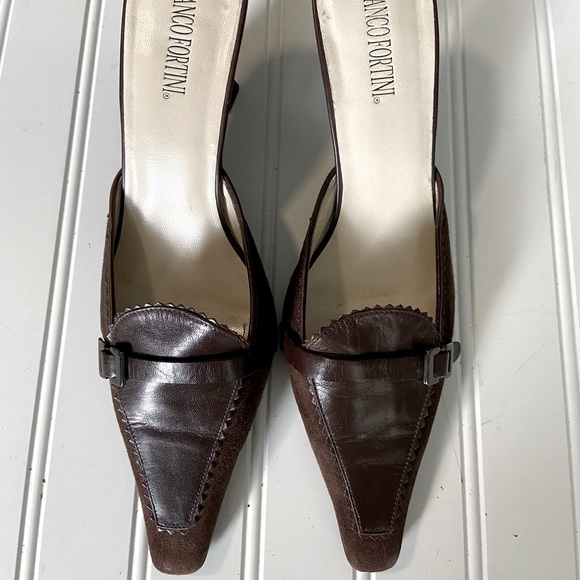 Franci Fortini Shoes - Franco Fortini ladies size 8.5 brown leather shoes
